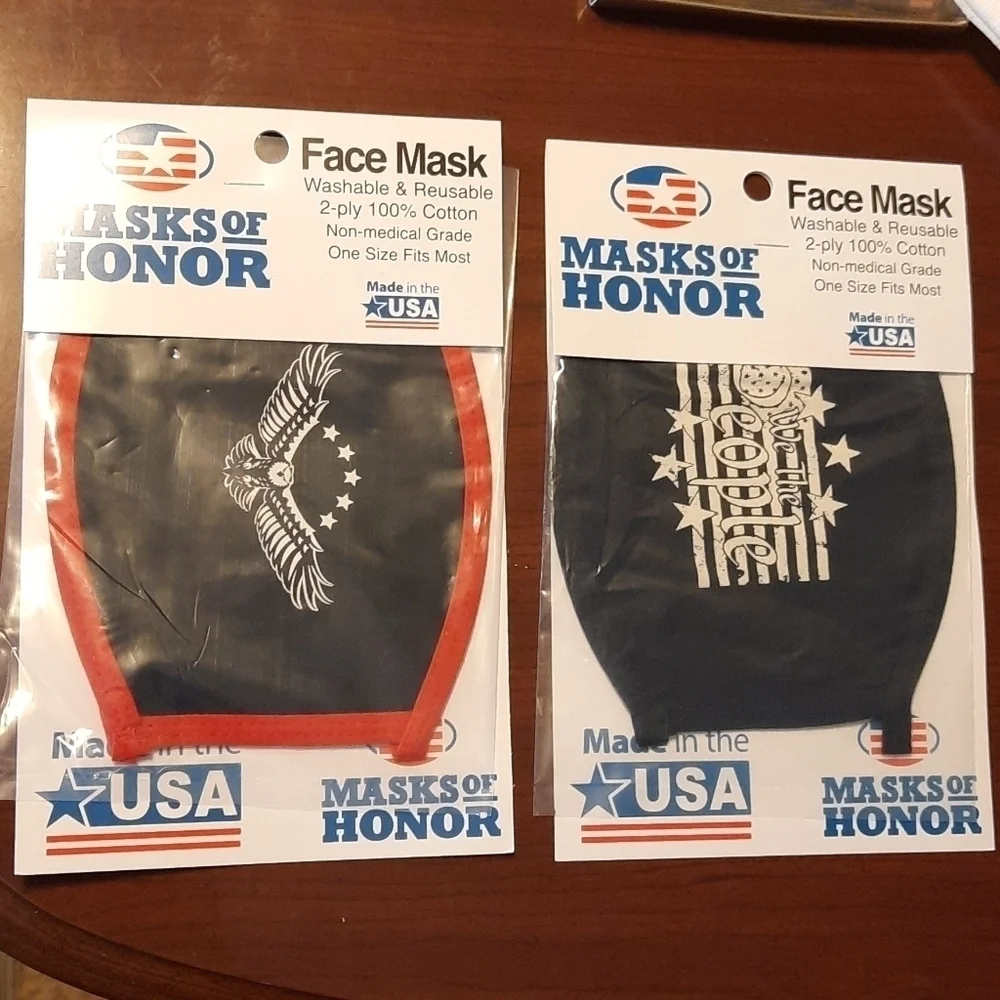 Face Masks 2 for 1 Made in USA